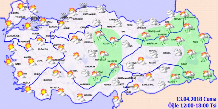 Bugün hava nasıl olacak? Meteoroloji'den çok kritik uyarı!13 Nisan Cuma yurtta hava durumu