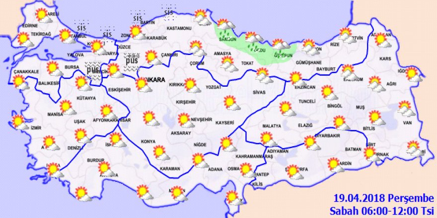 Bugün hava nasıl olacak?19 Nisan 2018 hava durumu...