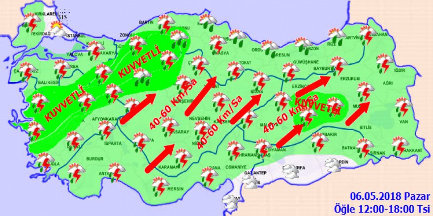 Uyarı üstüne uyarı! Dikkatli olun...Yurtta hava durumu