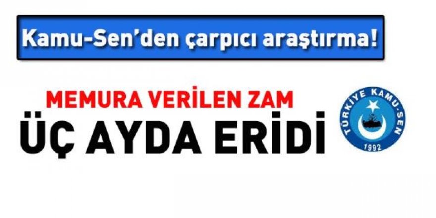 Memura verilen zam 3 ayda eridi! Memur da bayram ...