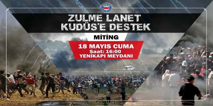 Memur-Sen'den Yenikapı Kudüs Mitingi'ne Destek