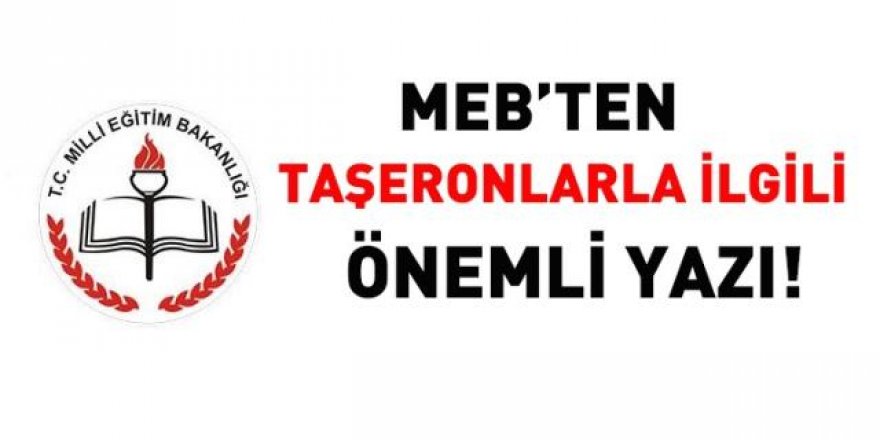 MEB'ten önemli taşeron yazısı!