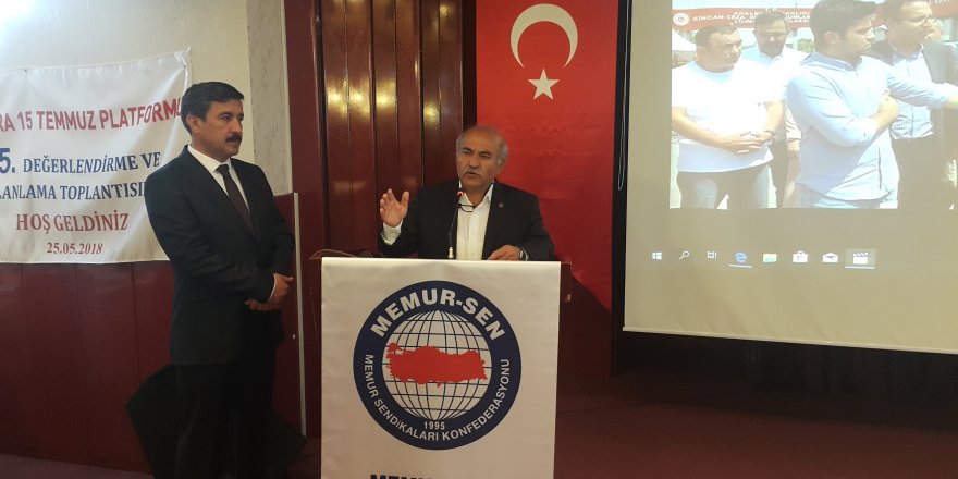 Mustafa Kır, 15 Temmuz Platformu Toplantısı'nda Konuştu