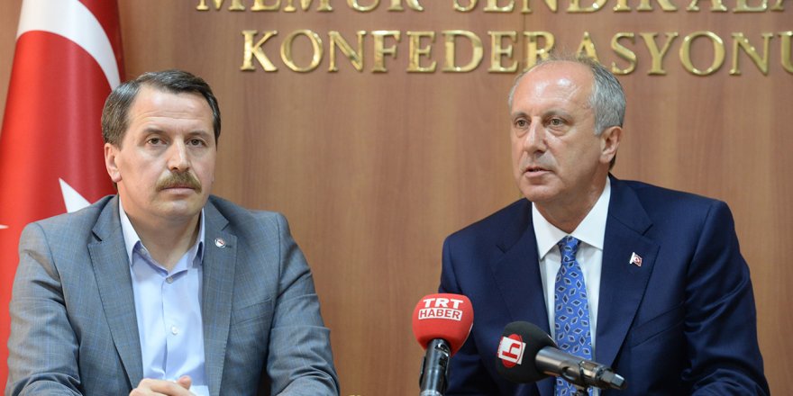 Cumhurbaşkanı Adayı İnce, Memur-Sen'i Ziyaret Etti