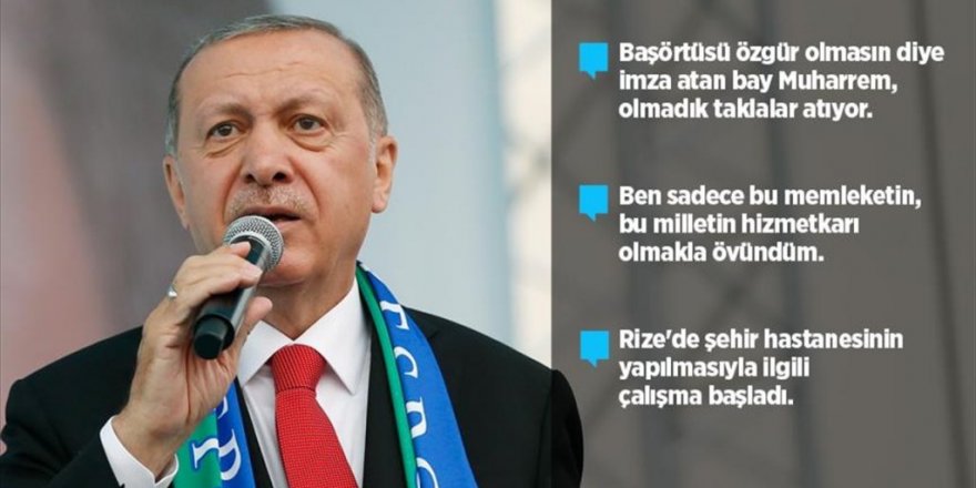 Erdoğan'dan İnce'ye 'Beyaz Türk' cevabı