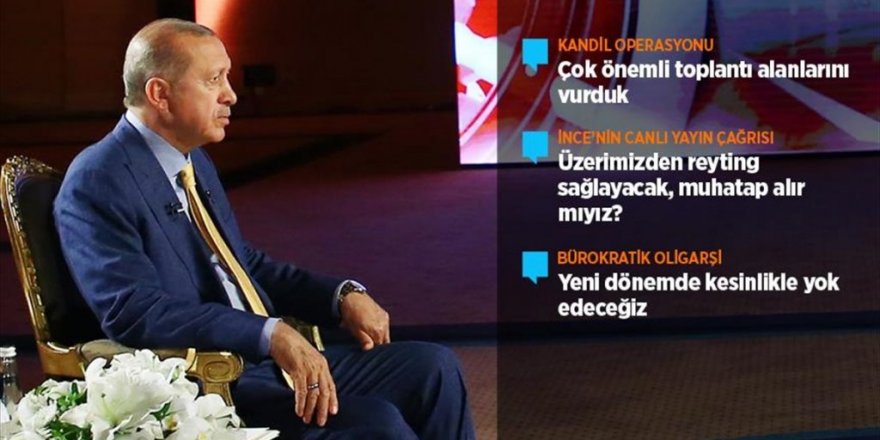 Cumhurbaşkanı Erdoğan: Kandil'de toplantı alanlarını vurduk