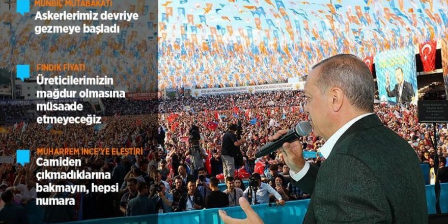 Cumhurbaşkanı Erdoğan: Askerlerimiz Münbiç etrafında devriye gezmeye başladı