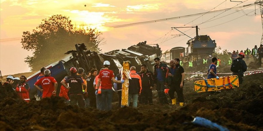 Tekirdağ'daki tren kazasında 24 vatandaşımız yaşamını yitirdi