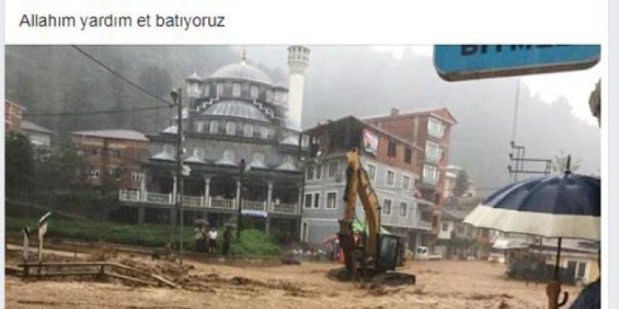 Sağanak sele döndü; başkan 'batıyoruz' paylaşımı yaptı