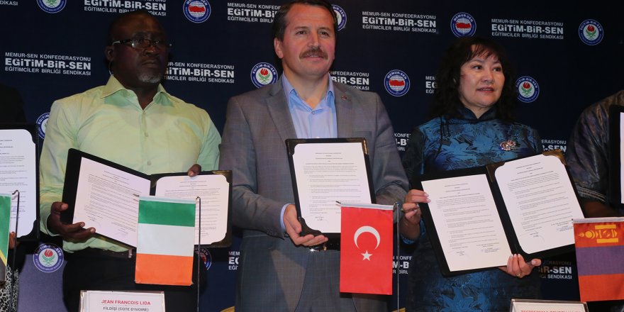 Eğitim-Bir-Sen, 25 ülkenin eğitim sendikasıyla iş birliği anlaşması yaptı