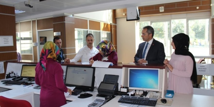 Kaymakamdan 'mesai' denetimi