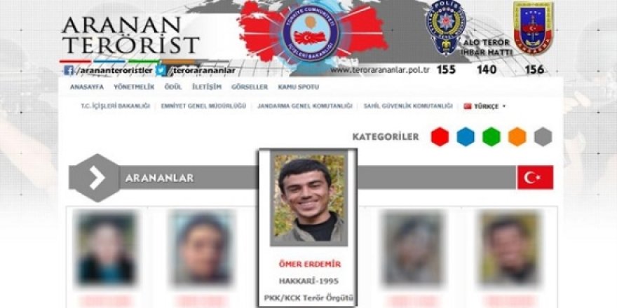 300 bin TL ödülle aranan terörist etkisiz hale getirildi