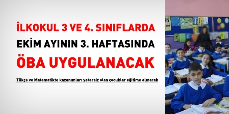 Türkçe ve Matematik'te yeterli kazanımı elde edemeyen ilkokul 3 ve 4. öğrencilerine İYEP uygulanacak