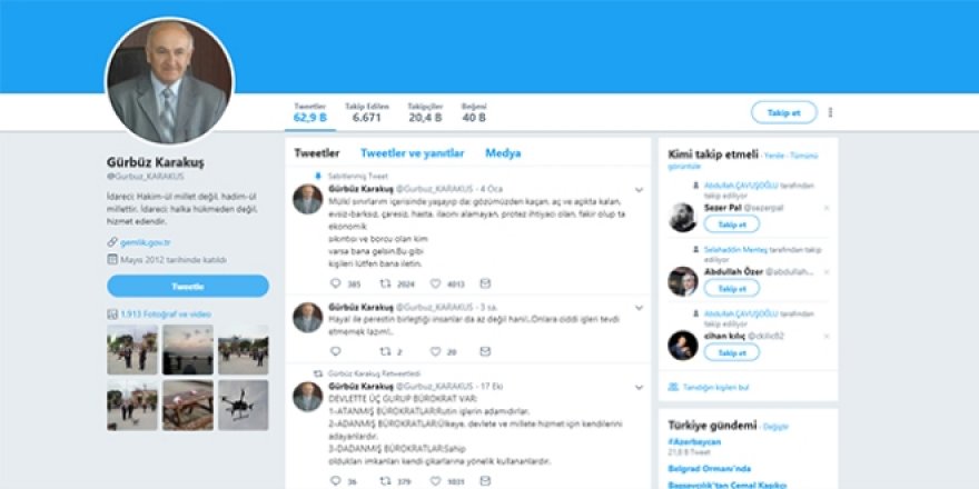 Kaymakamdan ilgi gören 'Bürokrat' paylaşımı