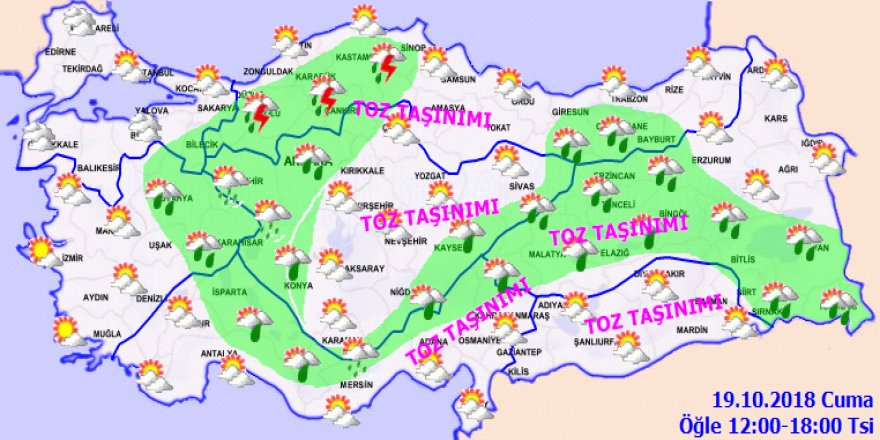 Meteoroloji'den toz taşınımı uyarısı!
