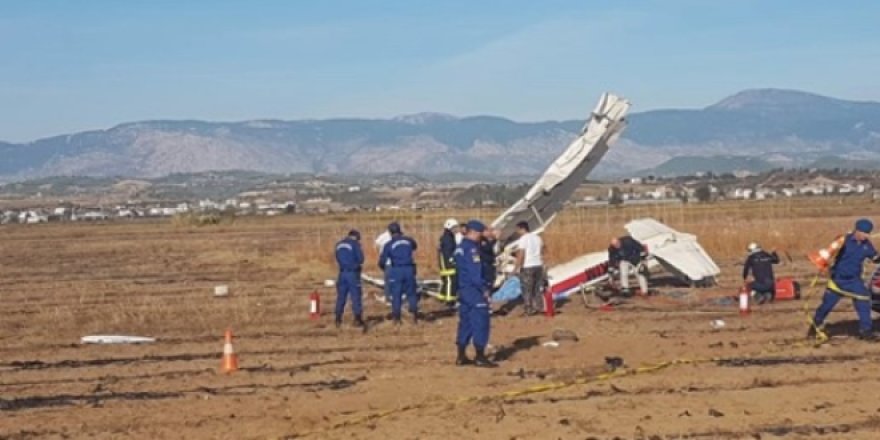 Antalya'da eğitim uçağı düştü: 2 ölü