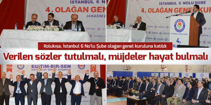 Verilen sözler tutulmalı, müjdeler hayat bulmalı