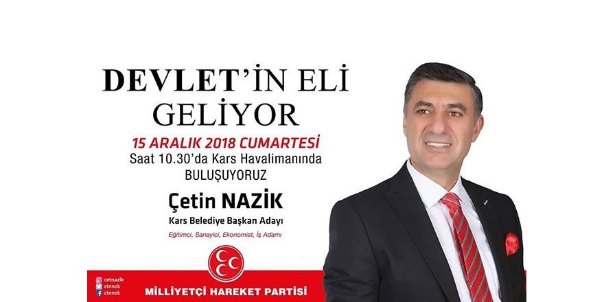 Devlet'in Eli Kars'a Geliyor: Çetin Nazik