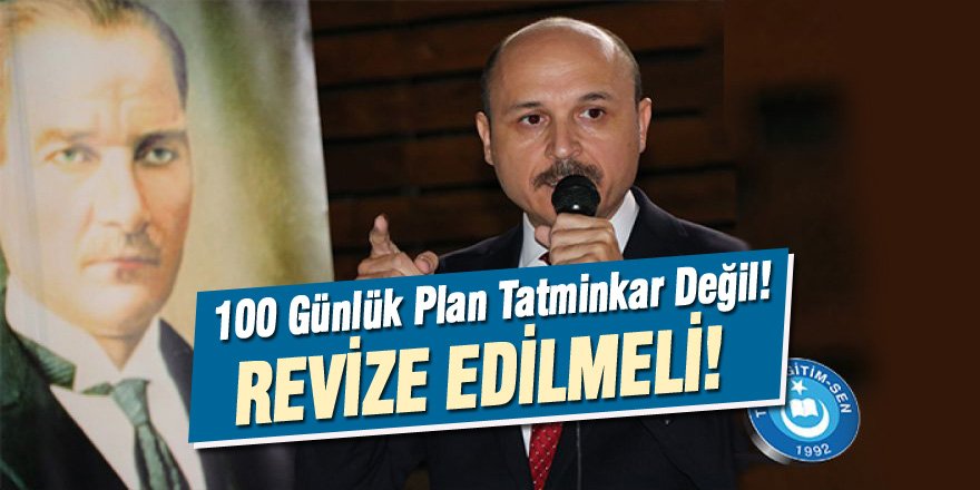 Talip Geylan: 100 Günlük Eylem Planı Hayal Kırıklığı Oluşturmuştur