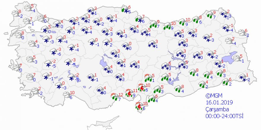 Meteoroloji'den yoğun kar yağışı uyarısı