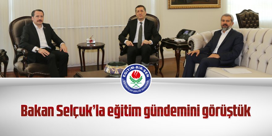 Ali Yalçın,Millî Eğitim Bakanı Ziya Selçuk’u ziyaret etti.