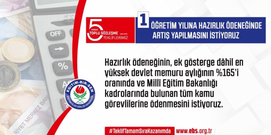 Eğitim Bir Sen'in Toplu Sözleşme Talepleri 2019