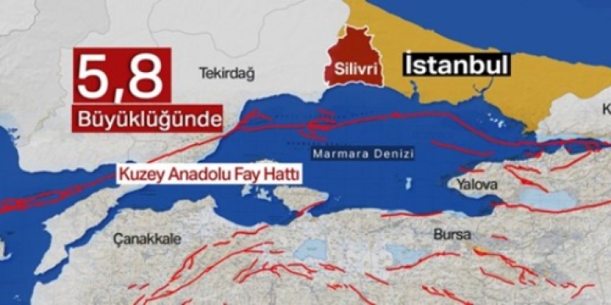 İstanbul'da 5,8 şiddetinde deprem oldu