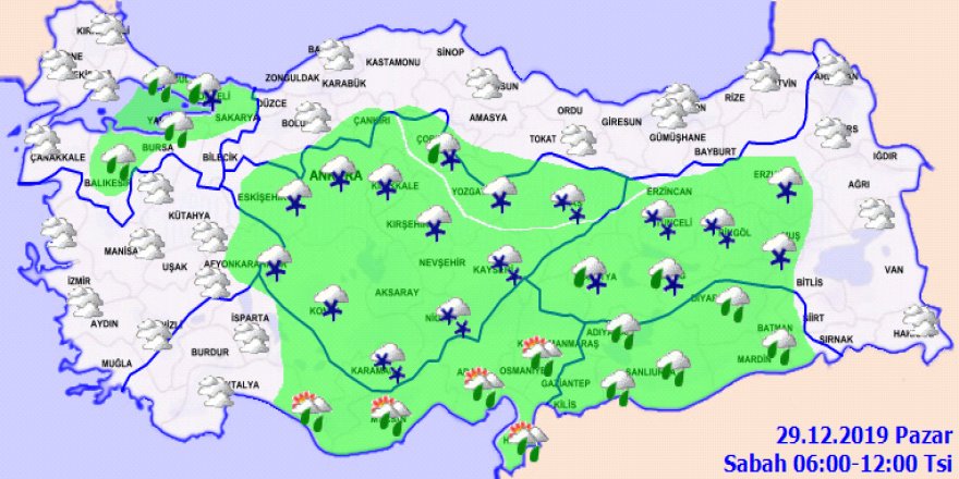 Meteorolojiden kuvvetli kar yağışı uyarısı