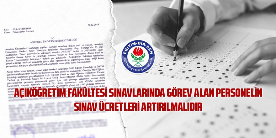 Açıköğretim Fakültesi Sınav Ücretleri Yerinde Sayıyor