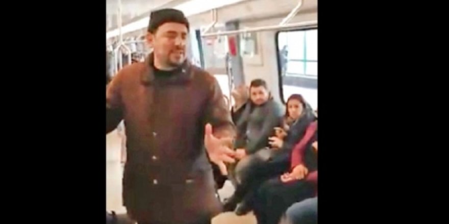 Ankara Metro'sunda FETÖ propagandası