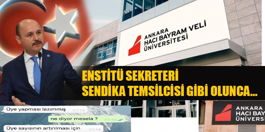 Hacı Bayram Veli Üniversitesi'nde Neler Oluyor? Talip Geylan'dan Sert Tepki!