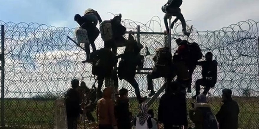 Göçmenler engel dinlemedi, Yunanistan'a böyle geçti
