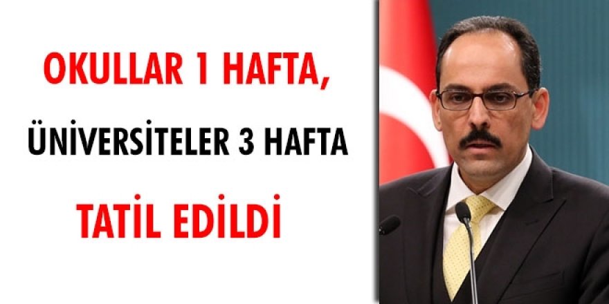 Okullar tatil edildi! Corona virüsü zirvesi sonrası flaş kararlar