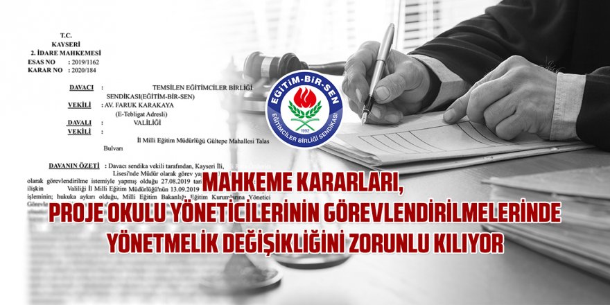 Eğitim-Bir-Sen, MEB Yönetici Görevlendirmede Değişiklik İstedi! - Proje Okulları...