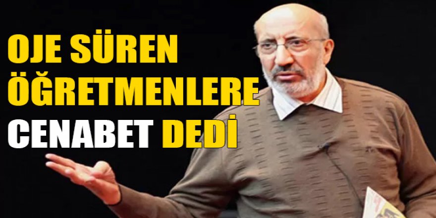 Dilipak'tan Oje Süren Öğretmene: Cenabet Cenabet Dolaşacaksınız...