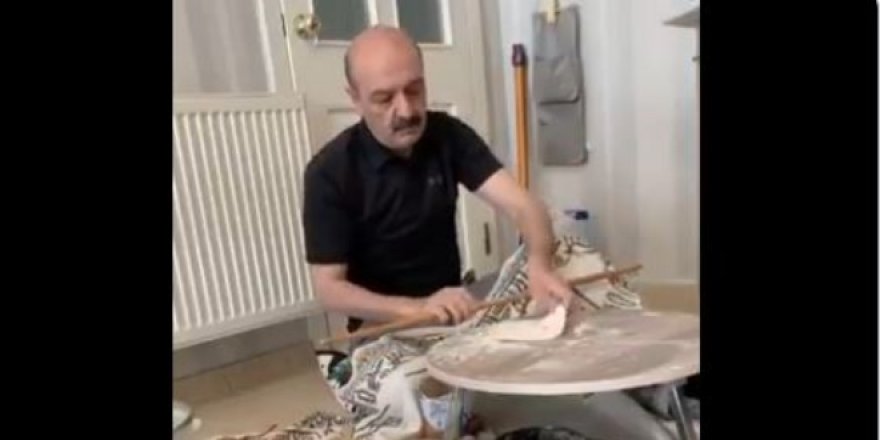 Bahçeli'nin Özel Kalem Müdürü, hamur açtığı anları paylaştı