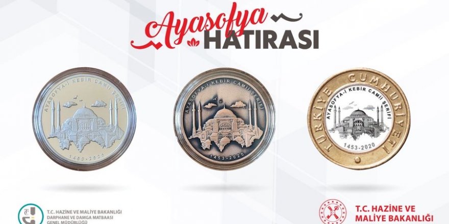 İşte Ayasofya Camii için basılan özel para
