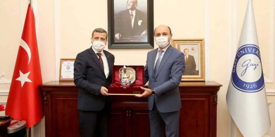 Geylan'dan Gazi Üniversitesi Rektörü Prof. Dr. Musa Yıldız’a ziyaret