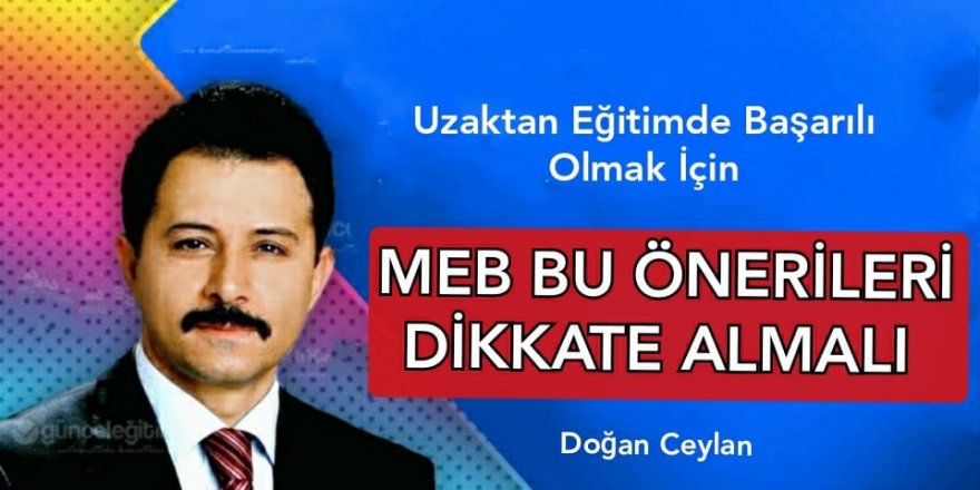 MEB İçin Uzaktan Eğitimde Başarılı Olmanın Şifreleri