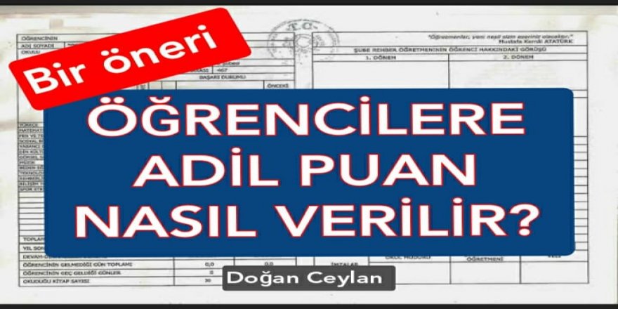 Öğrencilere Adil Puan Nasıl Verilebilir?