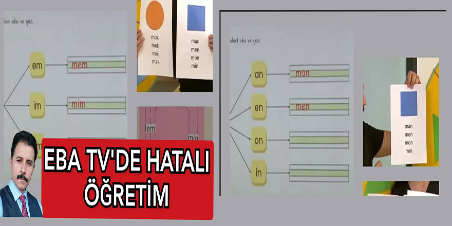 EBA TV’de Hatalı Öğretim