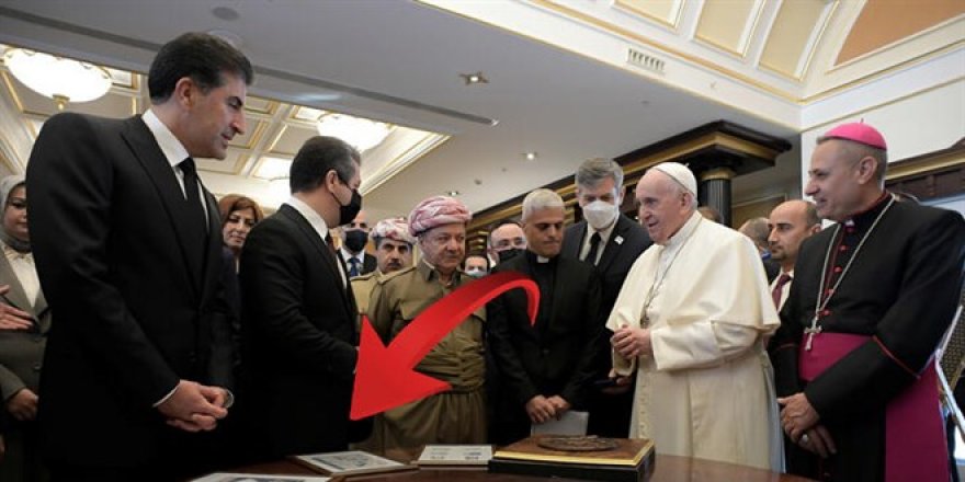 Papa ziyaretinde harita rezaleti!