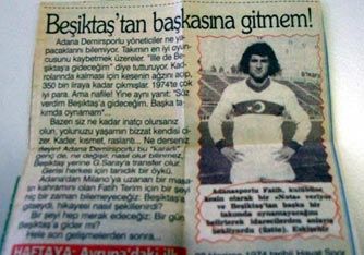 O da 'Beşiktaş'tan başkasına gitmem' demiş