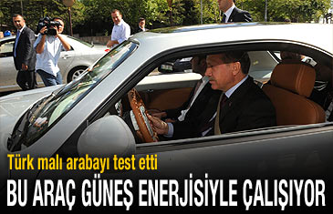 Bu araç güneş enerjisiyle çalışıyor