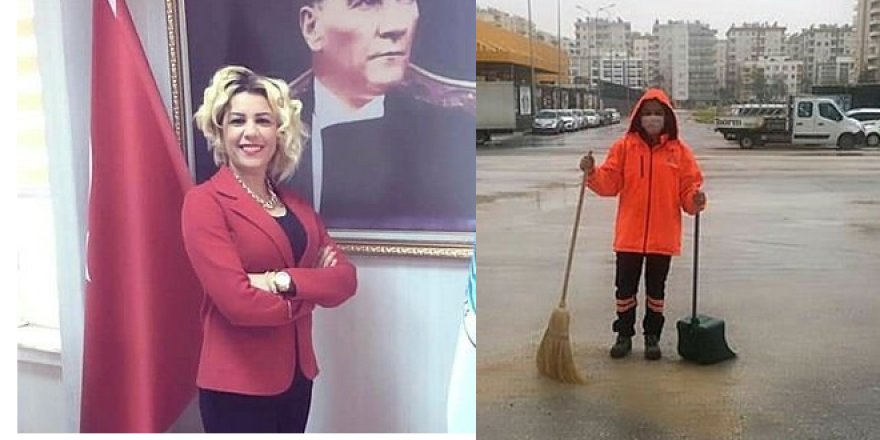 Ofis personeli, oturduğu mahallesine temizlikçi olarak sürüldü