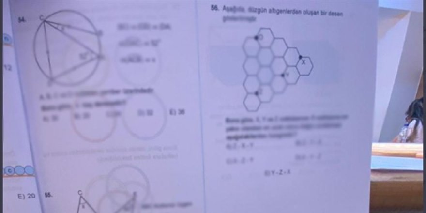 2021 DGS sorularının fotoğrafını çekip, yayımladı