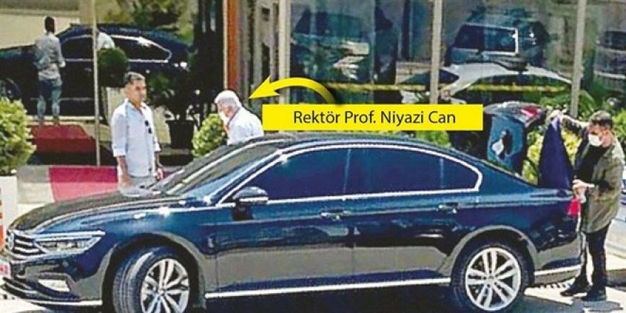 Rektör, bir ziyaret için makam aracı istemiş!