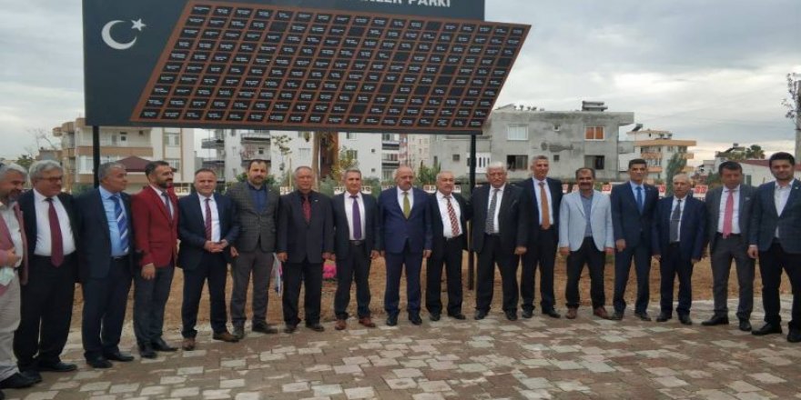 Osmaniye-Kadirli’de Şehit Öğretmenler Anıtı ve Parkı Açılışı Yapıldı