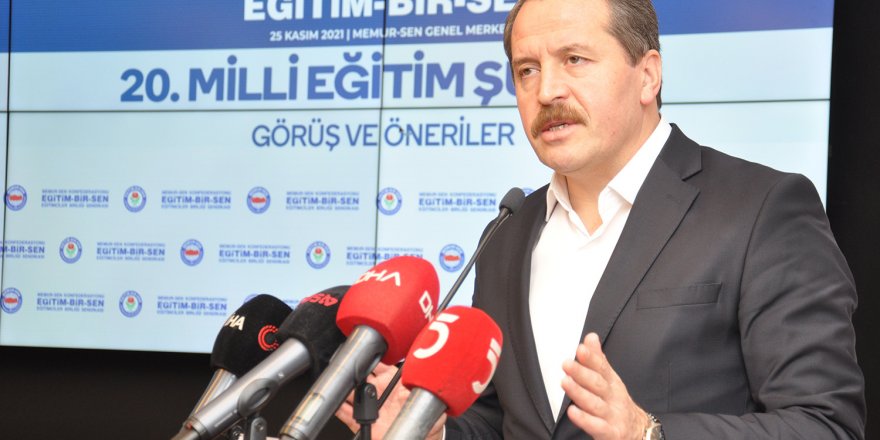 Ali Yalçın "20. Millî Eğitim Şûrası Görüş ve Öneriler" Raporunu Açıkladı