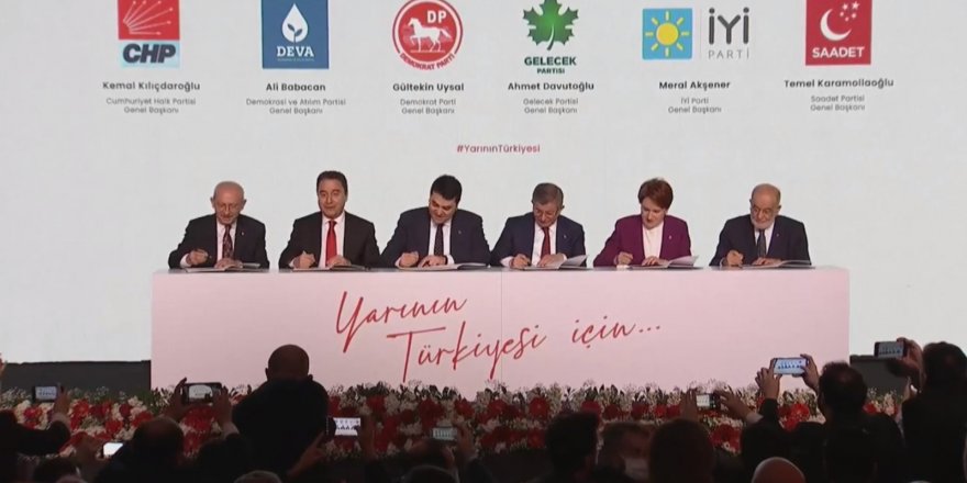 Güçlendirilmiş Parlamenter Sistem Mutabakat Metni, 6 muhalefet lideri tarafından imzalandı!